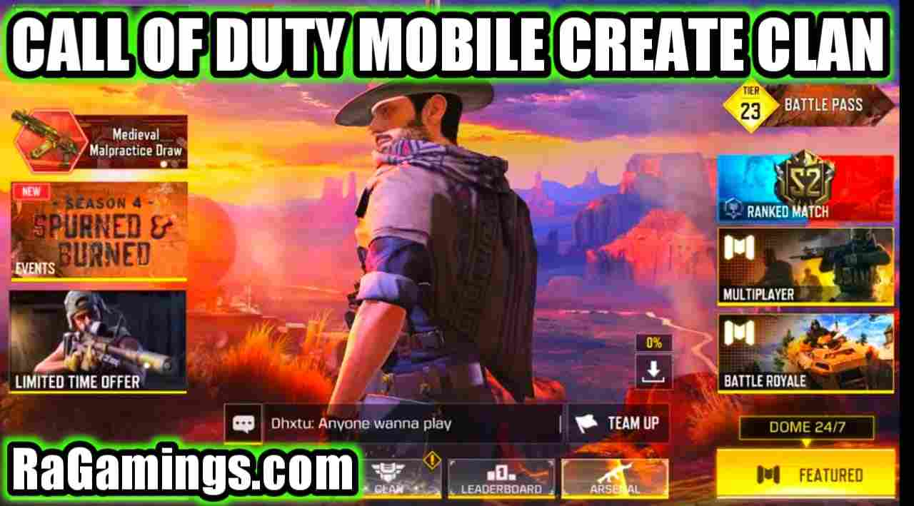 Call of Duty Me Clan Create Kaise Kare