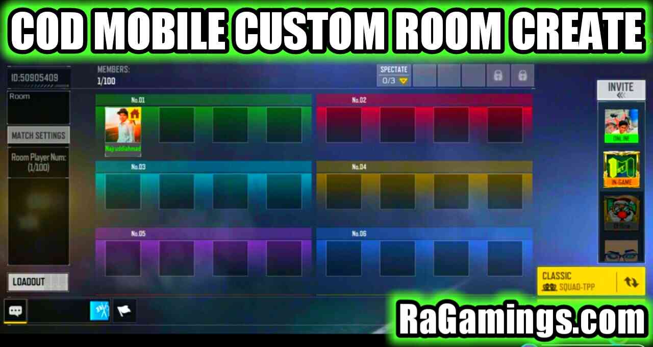 Call of Duty Mobile Room Create Kaise kare