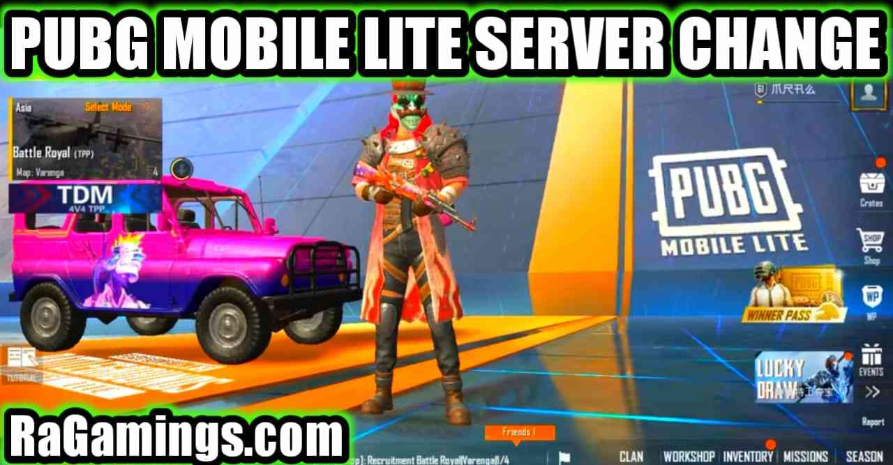Pubg mobile lite me server kaise badle