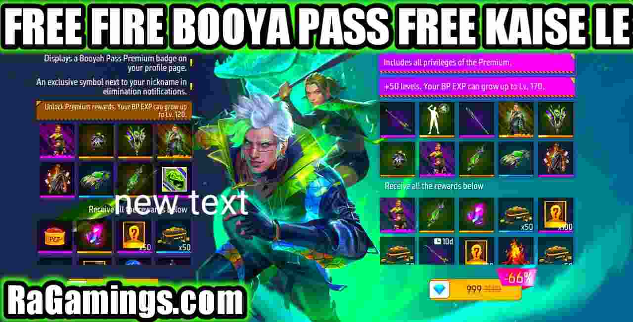 Free Fire me Booya Pass Free kaise le