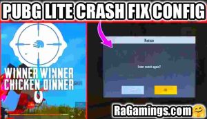 PUBG Lite Crash Problem Fix Config