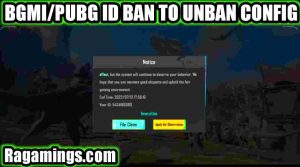 PUBG BAN ID To Unban Account ID Recovery Config