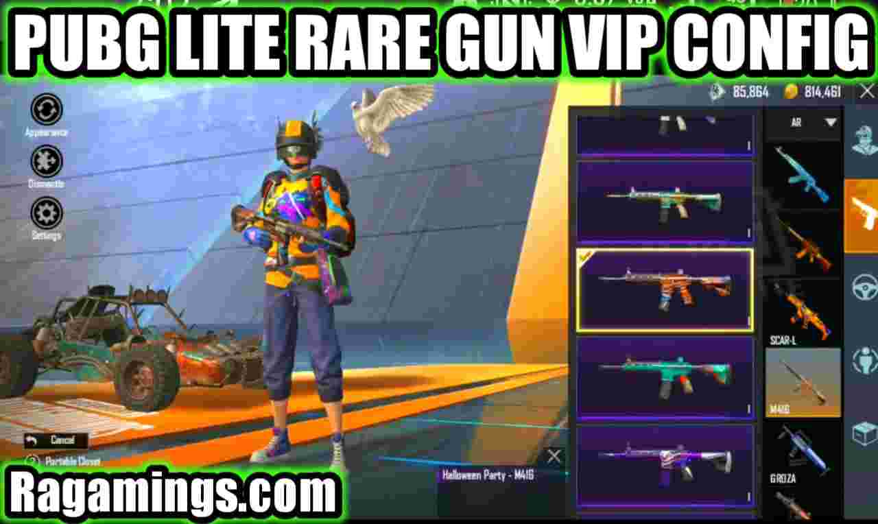 PUBG Lite Rare Gun Skins VIP Config File New Update